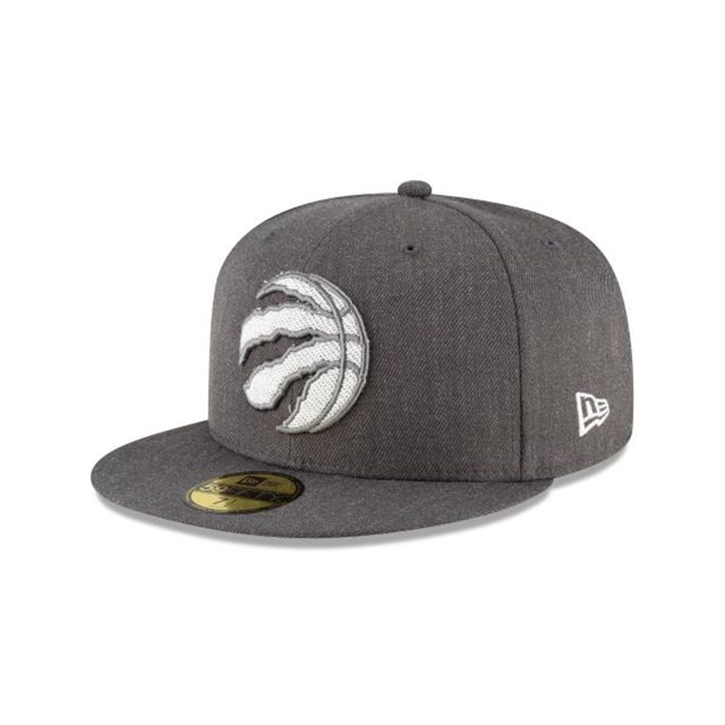 NBA Toronto Raptors Terrycloth 59Fifty Fitted (UCC3633) - Grey New Era Caps